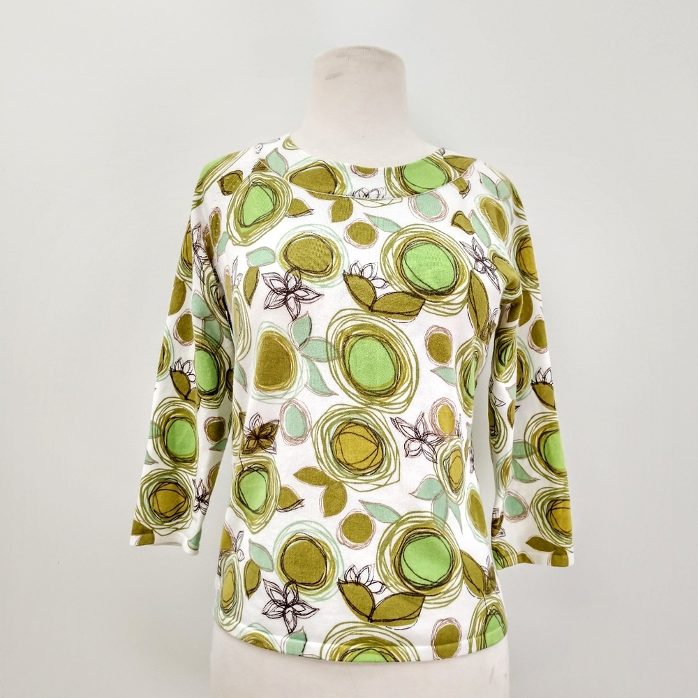 Talbots 3/4 Sleeve Pima Cotton Sweater